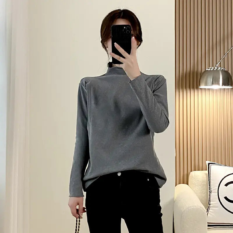 Velvet Maternity Nursing Top - Long Sleeve